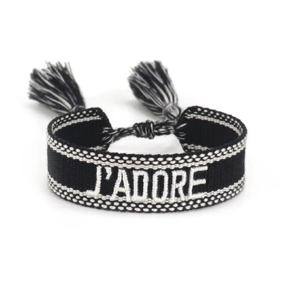 Fashion J'adore Bohemian Personalized Embroidery Wrist Knitted Bracelet - Picture 4 of 4